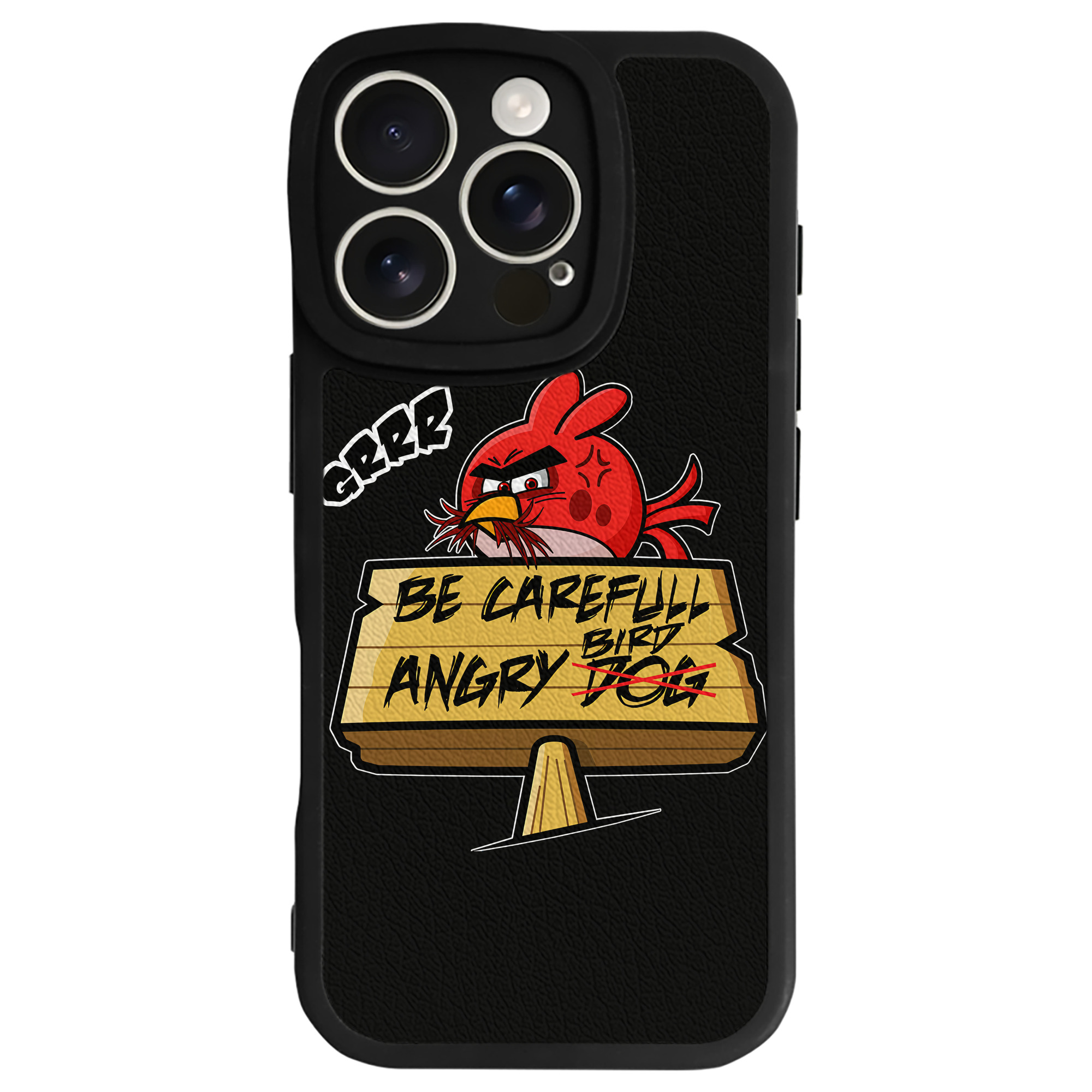 （画像用） Angry Birds アングリーバード 【iPhone 16シリーズ対応】シリコンスマホケース（レザー調） 材質：シリコン